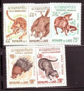 LAOS Sc c47-51 NH set of 1965 - ANIMALS 