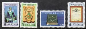 St. Kitts 1985 150Y Mount Olive Masonic Lodge James Derrick Art People Stamps