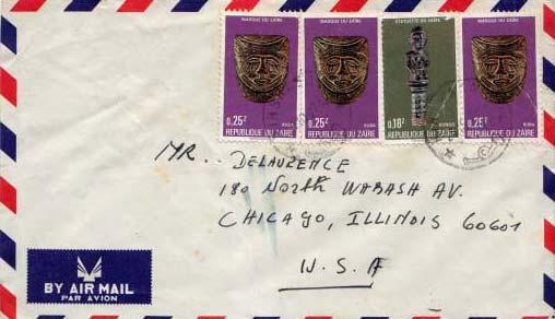 Congo, Airmail, Art