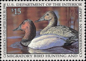 US Scott #RW60 MNH OG XF 15.00 1993 US Federal Duck Stamp CV 27.50