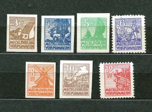 GERMANY SOVIET OCC MECKLENBURG VORPOMMERN 12N13-12N25 MICHEL 29x-40x PERFECT MNH