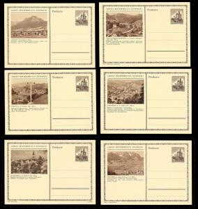 AUSTRIA (108) Scenery View Mixed Face Value Postal Cards c1950s ALL MINT UNUSED