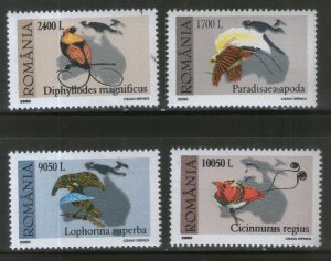 Romania 2000 Birds Fauna Wildlife 4v MNH # 188a