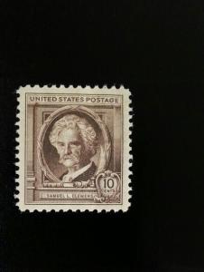 1940 10c Samuel Langhorne Clemens, Mark Twain, Author Scott 863 Mint F/VF NH