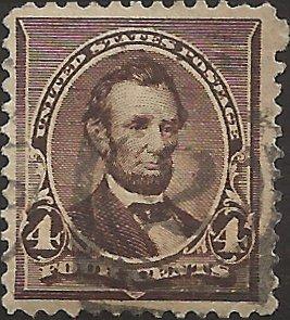 # 222 Dark Brown Used FAULT Abraham Lincoln Cat $4.75