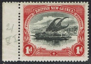 PAPUA 1901 LAKATOI BRITISH NEW GUINEA 1D MNH ** HORIZONTAL WMK