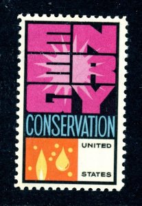 USA Scott 1547c MNH Green Omitted, 1974 Energy Conservation with Cert (SCV $400)