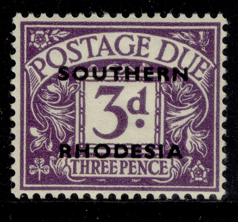 SOUTHERN RHODESIA GVI SG D4, 3d violet, M MINT. 