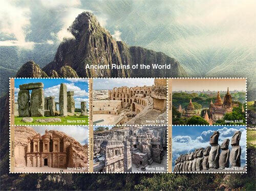 Nevis 2017 - Ancient Ruins of the World - Sheet of 6 Stamps - MNH