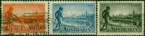 Australia 1934 Set of 3 SG147-149 Good Used (2)