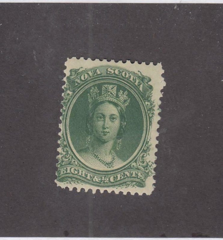 NOVA SCOTIA (MK4559)  # 11  FVF-MNH  8 1/2cts  VICTORIA //GREEN // CAT VALUE $30