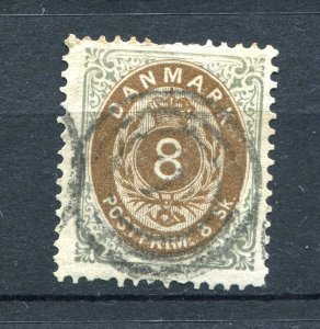 Denmark 1870 Sc 19 Used Cv $75 Numerical  8462