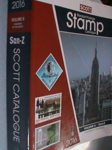 ​SCOTT STAMP CATALOG 2016-VOLUME 6-COMPLETE COUNTRIES OF FROM SAN TO Z