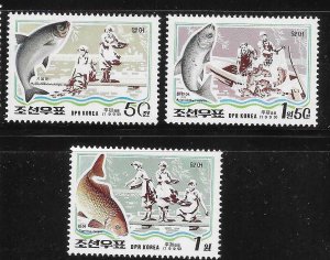 Korea 1999 Fish Breeding Sc 3898-3900 MNH A3381