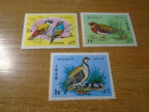 Birds : Iran  #  1638-40  MNH