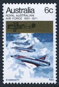 Australia 499 2 stamps, MNH. Mi 467. Royal Australian Air Force, 50th Ann. 1971.