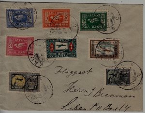 Lithuania/Latvia used cover 30.10.22 Kaunas Liepaja