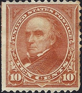 US Scott #283 Mint Hinged VF 10 Cent 1899 Daniel Webster Stamp CV 150.00