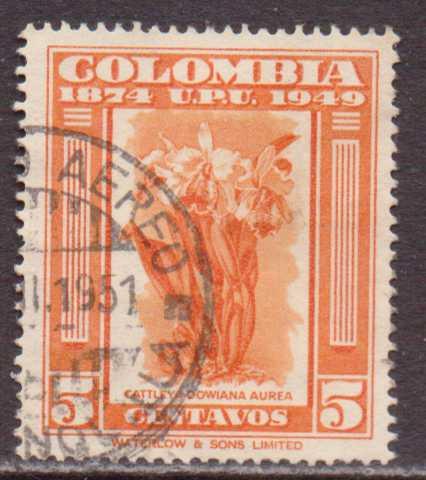 Colombia   #584  used  (1950) 