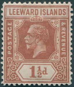 Leeward Islands 1929 1½d red-brown Die II SG64 unused