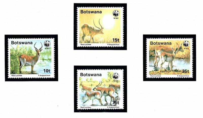 Botswana 432-35 MNH 1988 W.W.F. set