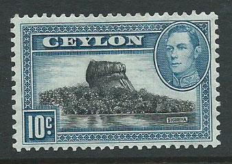 Ceylon SG 389 MH wmk sideways