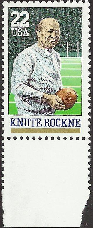 # 2376 MINT NEVER HINGED KNUTE ROCKNE