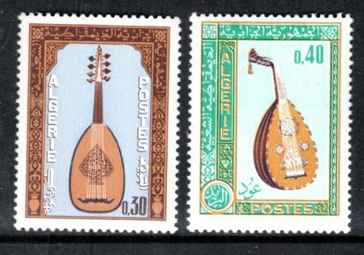 ALGERIA 390-391 MNH VF  Musical Instruments