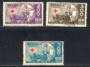 Brazil #B5-B7  VF  Used,  CV $5.80 .....   0771056