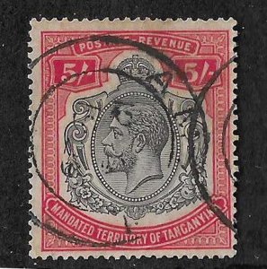 Tanganyika Sc #42  5sh  used VF