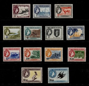 British Virgin Islands #115-127 QEII Definitive Set MNH/MVLH OG No Faults CV$100