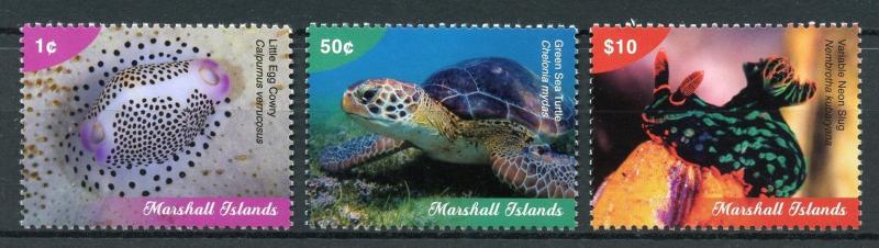 Marshall Islands Marine Life Stamps 2018 MNH Definitives Part I Turtles 3v Set