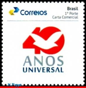 17-08 BRAZIL 2017 UNIVERSAL CHURCH, 40th ANNIVERSARY, RHM PB-65, MNH