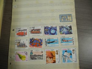 CUBA, 100s & 100s of Stamps mostly hinged on Scott pages