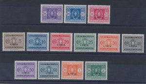 1934 LIBYA - Postage due from Italy overprinted Libya, n . 12/24, MLH *