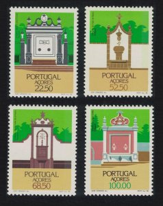 Azores Regional Architecture Drinking Fountains 4v 1986 MNH SG#470-473