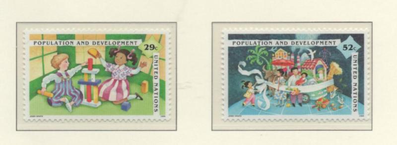 SCOTT 651-652   singles  MNH  UN NEW YORK1994