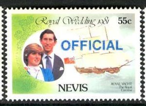 Nevis; 1983: Sc. # O25: MNH Single  Stamp