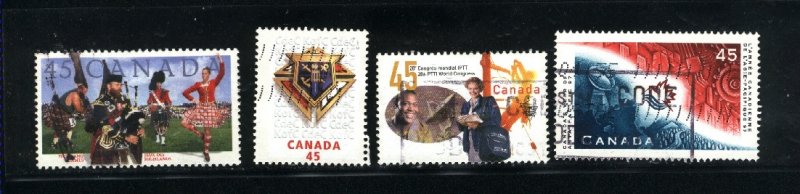 Canada #1655-58   -2   used VF 1997  PD