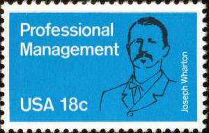1981 18c Professional Management, Joseph Wharton Scott 1920 Mint F/VF NH