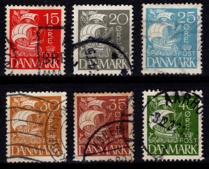 Denmark 1927 Caravel (solid background), Set [Used]