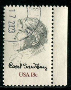 1731 US 13c Carl Sandburg, used