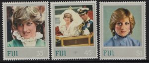 FIJI  471-473  MNH   SHORT SET  DIANA