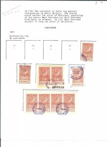 Pakistan: Small Lot of Insurance Tax Stamps, Used, Some on Piece (39304)