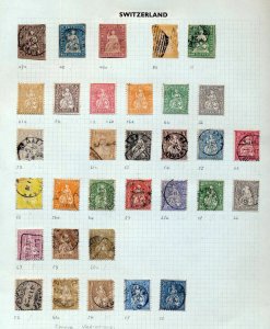 SWITZERLAND Early Helvetia to Mid M&U Collection(Appx 150 Items)ZY132