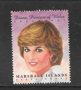 Marshall Islands #645a MNH Single Princess Diana