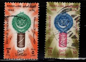 IRAQ Scott 401-402 Used 1966 Arab League set