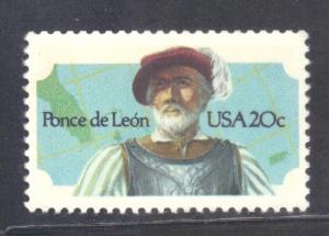 USA #2024 **MNH** 20c 1982  PONCE DE LEON