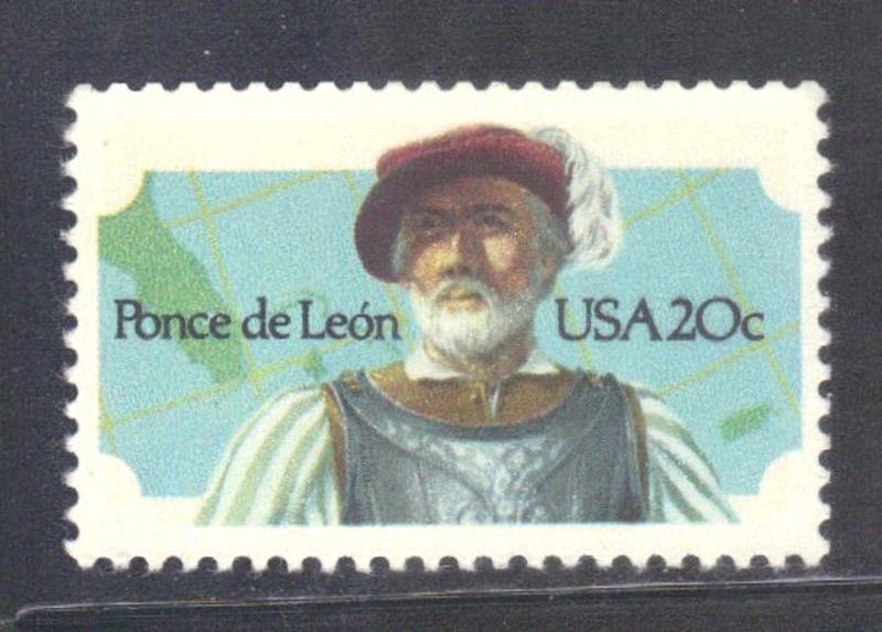 USA #2024 **MNH** 20c 1982  PONCE DE LEON