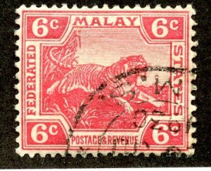 Malaya Federated States, Scott #61, Used